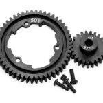 Steel Spur & Pinion Gear Set 50T & 23T MOD1 for E-Revo 2.0, Maxx & X-Maxx