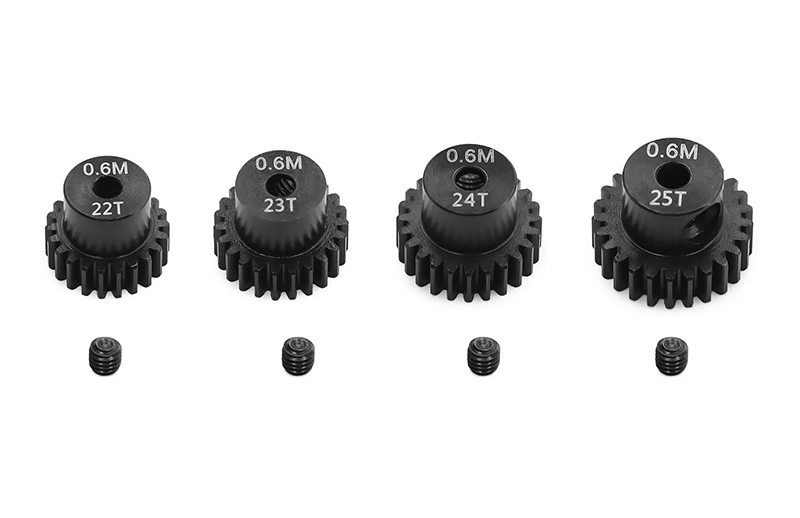 C34046 Steel 22T 23T 24T 25T Motor Pinion Gear Set for Tamiya TT01 TT02 TB02 TA05 - Image 1
