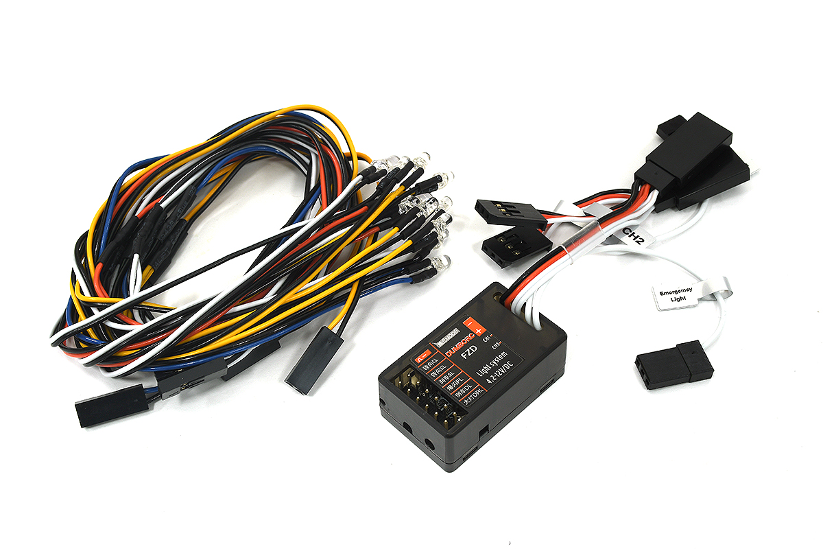 C34052 Dumbo FZD LED 12pcs Light System Kit for 1/10 RC Car - Image 1