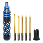 Metric Size Allen Hex 5-in-1 Wrench (Cross, 1.5, 2.0, 2.5 & 3.0mm)