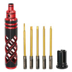 Metric Size Allen Hex 5-in-1 Wrench (Cross, 1.5, 2.0, 2.5 & 3.0mm)