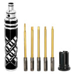 Metric Size Allen Hex 5-in-1 Wrench (Cross, 1.5, 2.0, 2.5 & 3.0mm)