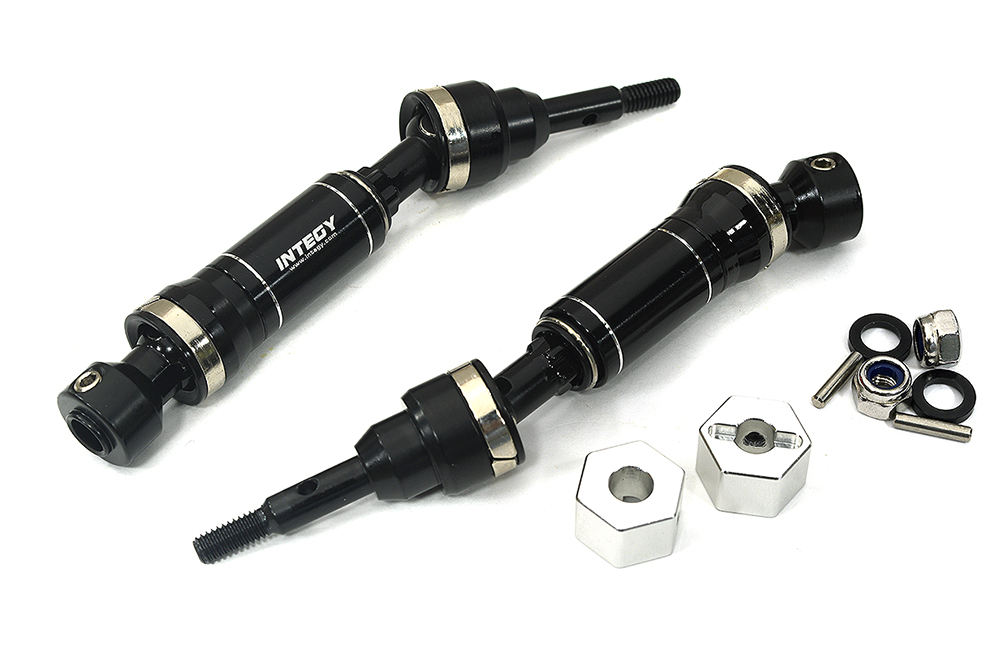 C34066BLACK Billet Machined Universal Drive Shafts (2) for Traxxas Mini Maxx 10750 - Image 1