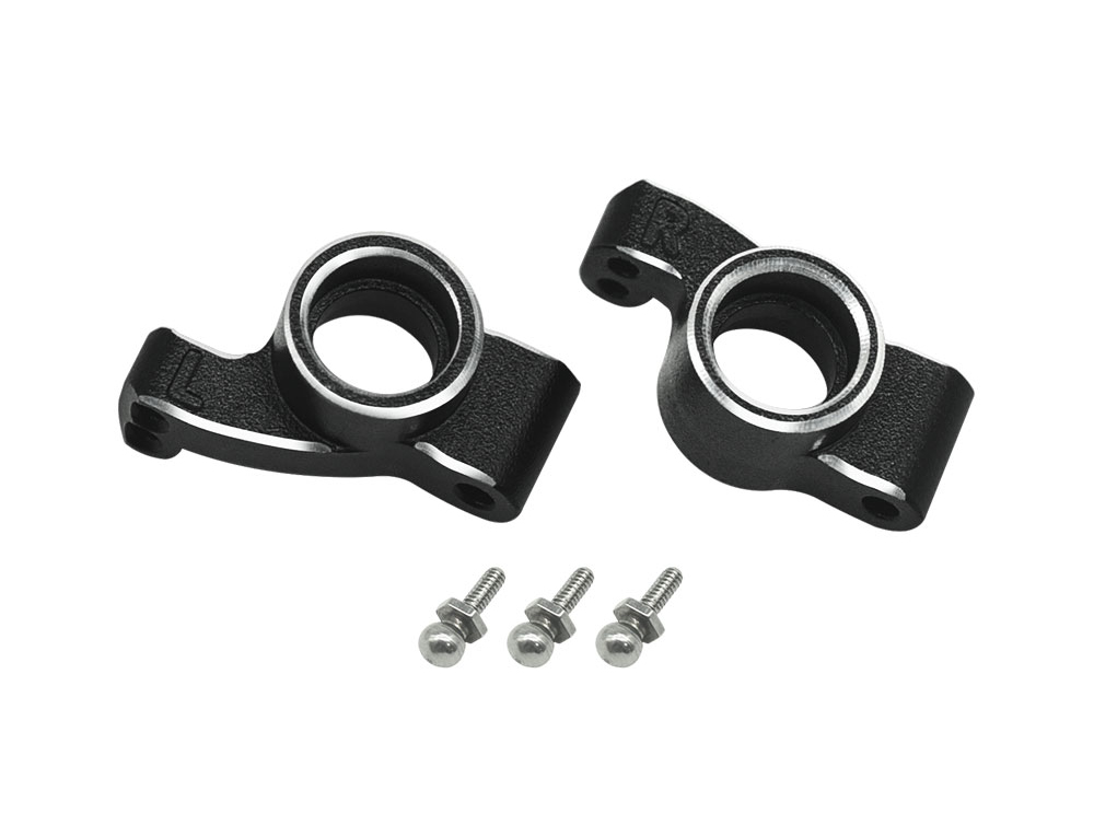 C34072BLACK Alloy Rear Hub Carriers Upgrade for Losi 1/24 Micro-B 2WD LOS-1768 - Image 1