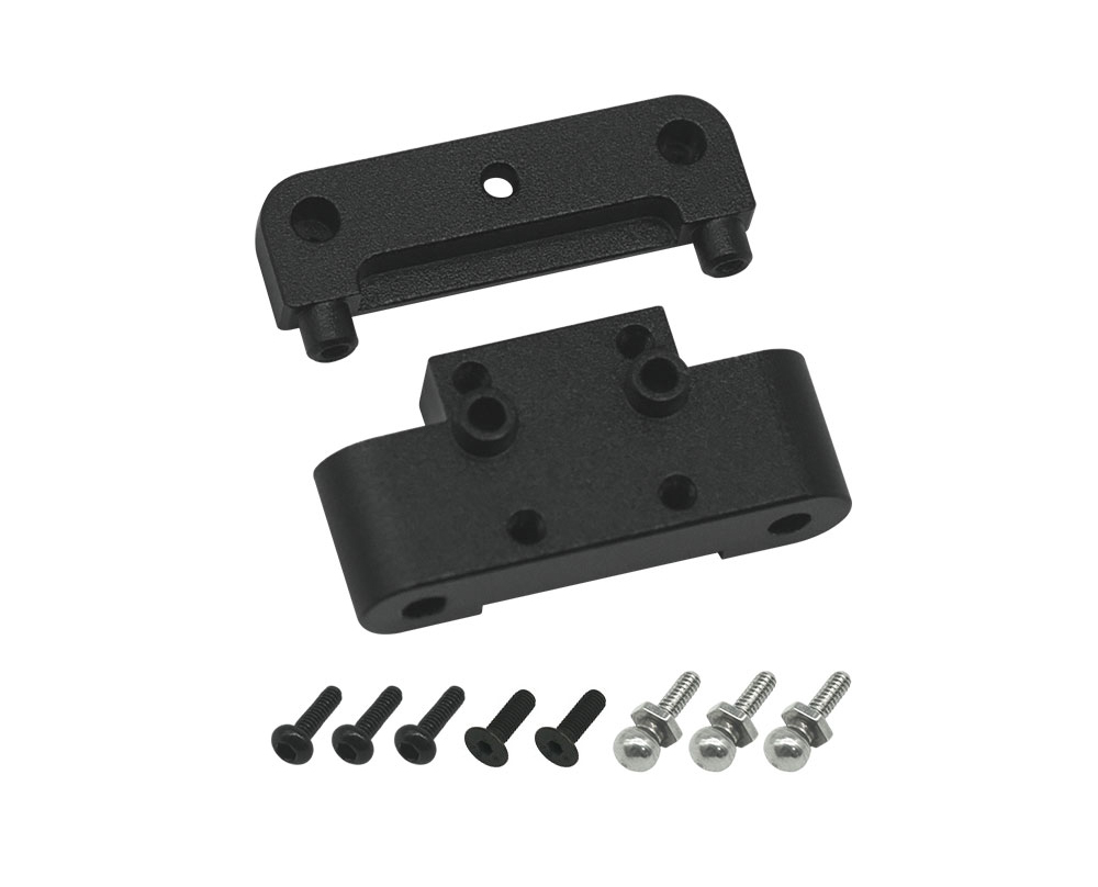 C34077BLACK Alloy Front Arm Mounts Upgrade for Losi 1/24 Micro-B 2WD LOS-1761 - Image 1