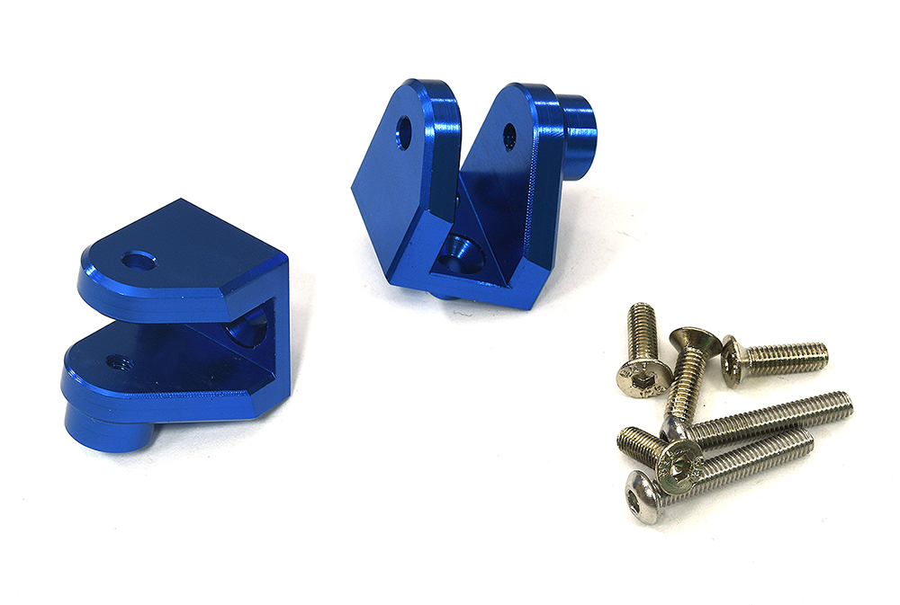 C34083BLUE Alloy Lower 4-Link Mounts (2) Upgrade for Losi 1/8 LMT 1.0 4WD Monster LOS244018 - Image 1