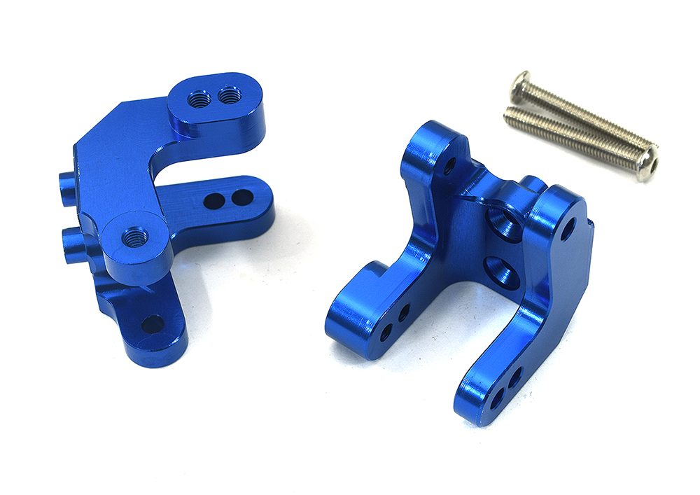 C34085BLUE Alloy Upper Shock Mounts (2) Upgrade for Losi 1/8 LMT 1.0 4WD Monster LOS244007 - Image 1