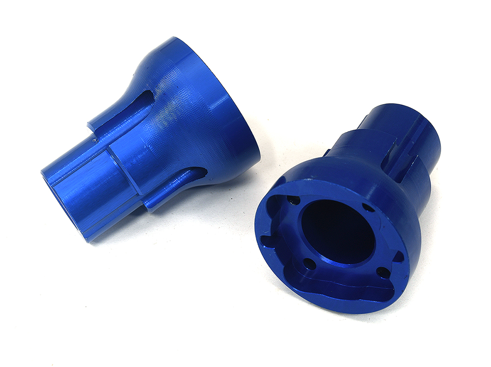 C34093BLUE Alloy 3 Degree Rear Axle Mounts Upgrade for Losi 1/8 LMT 1.0 Monster LOS242052 - Image 1