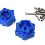 Alloy +5mm Offset Wheel Adapters (2) Upgrade for Losi 1/8 LMT 1.0 4WD LOS43033