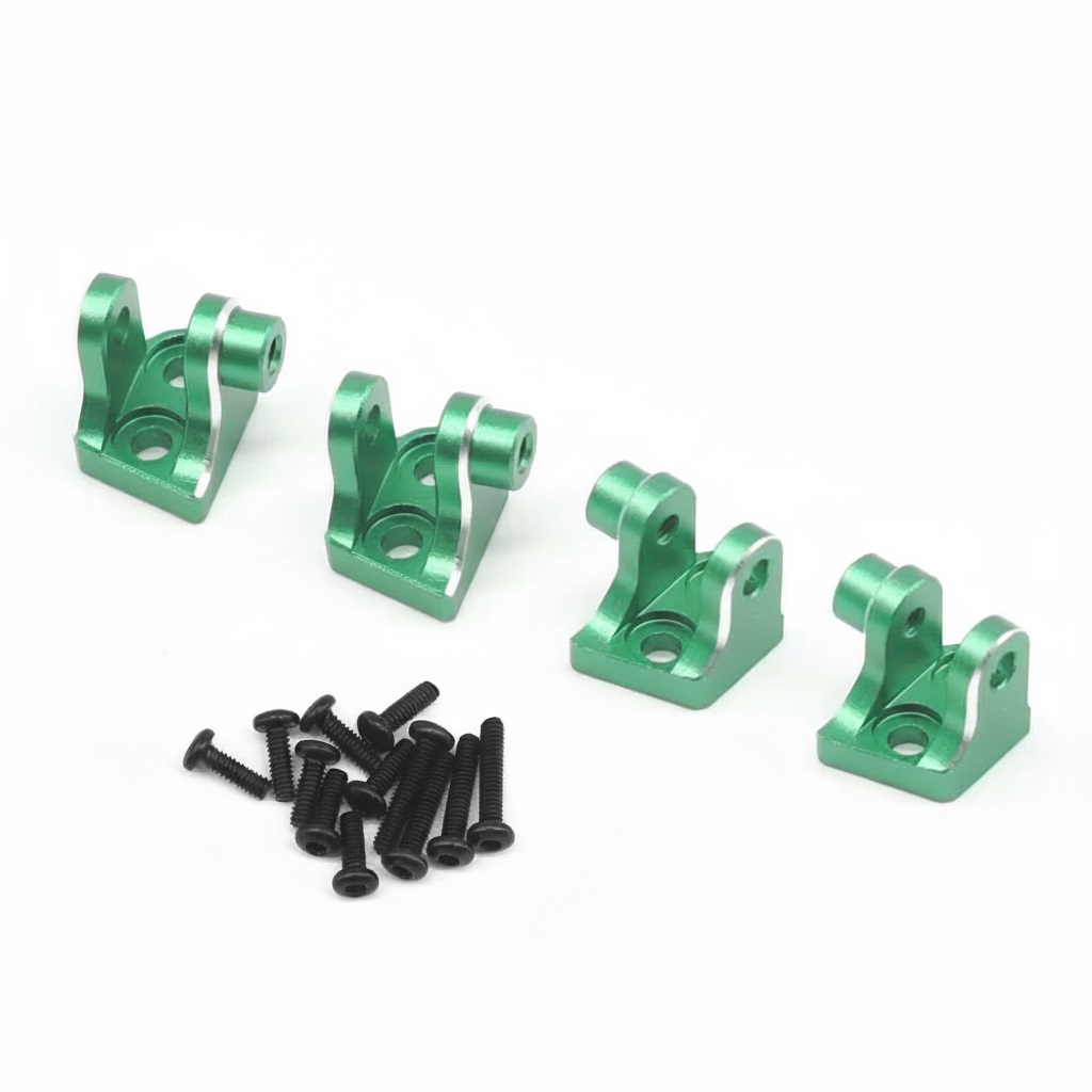 C34108GREEN Alloy Machined Lower 4-link Mounts Upgrade for Losi 1/18 Mini LMT LOS211044 - Image 1