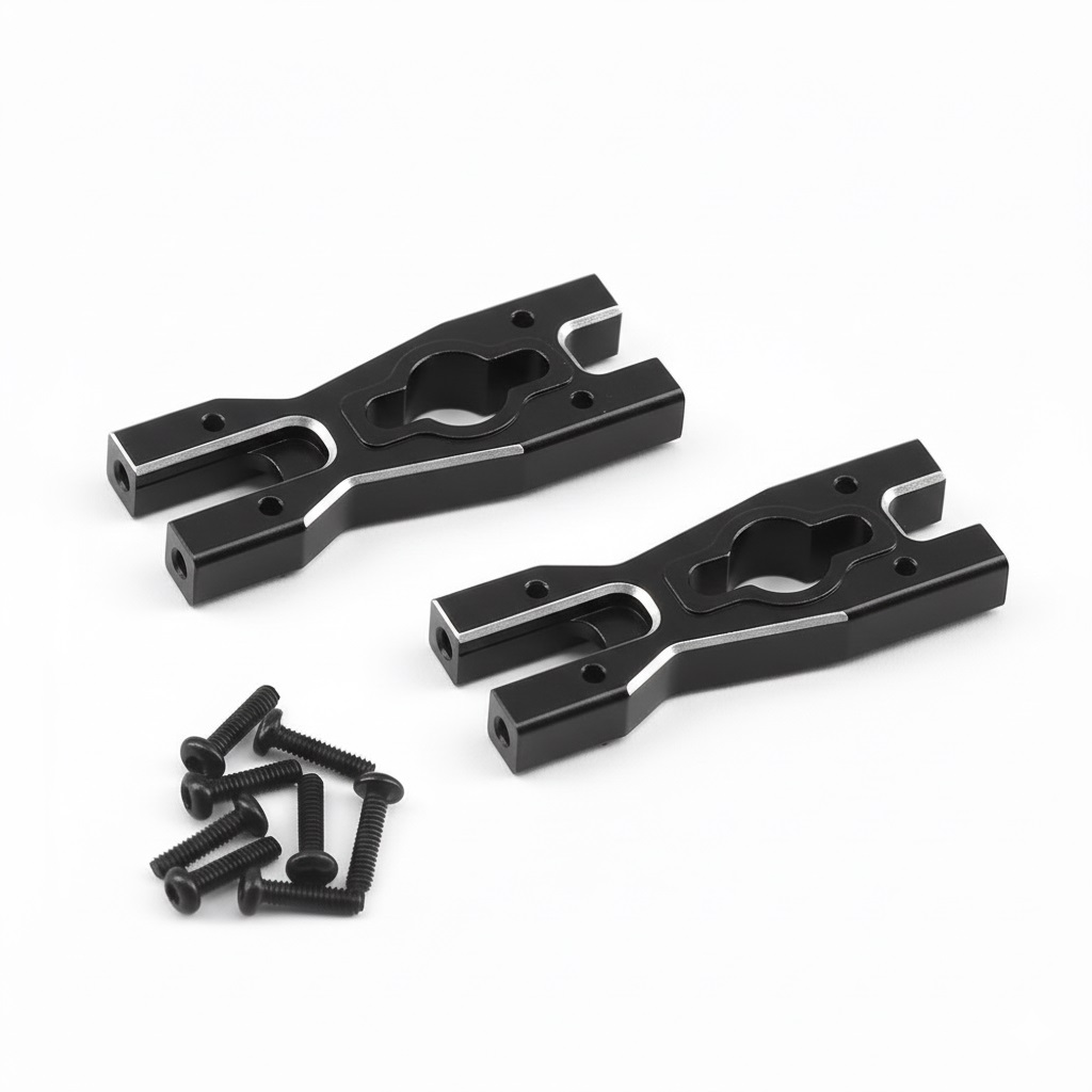 C34110BLACK Alloy Machined Body Mount Cross Bars Upgrade for Losi 1/18 Mini LMT LOS211047 - Image 1