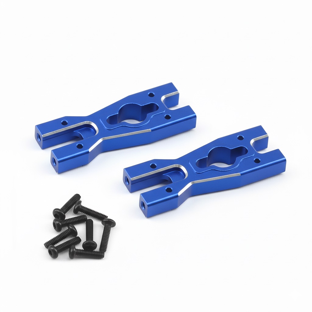 C34110BLUE Alloy Machined Body Mount Cross Bars Upgrade for Losi 1/18 Mini LMT LOS211047 - Image 1
