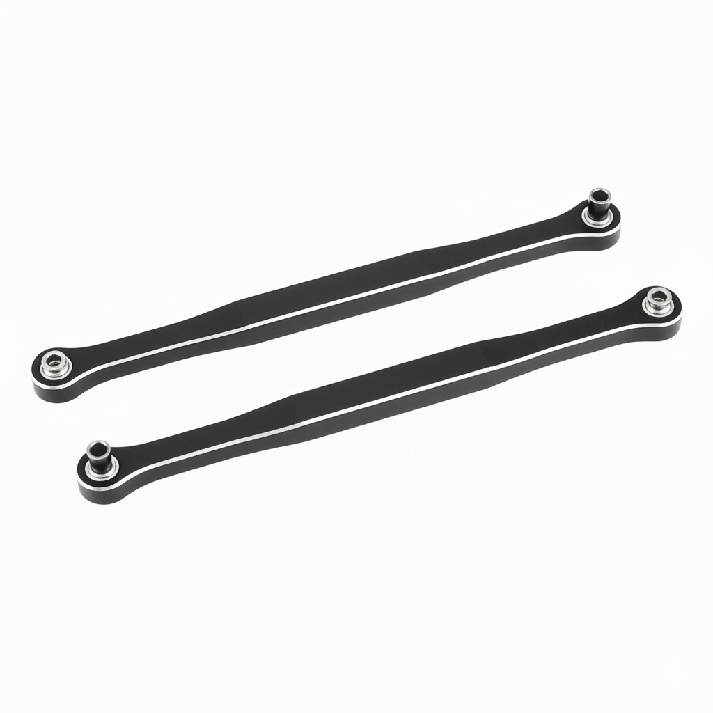 C34114BLACK 7075 Alloy Machined Steering Links Upgrade for Traxxas Pro Scale Sand Car 7748 - Image 1
