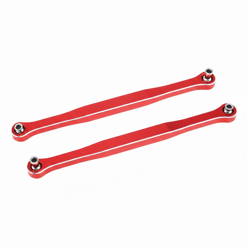 C34114RED 7075 Alloy Machined Steering Links Upgrade for Traxxas Pro Scale Sand Car 7748 - Image 1