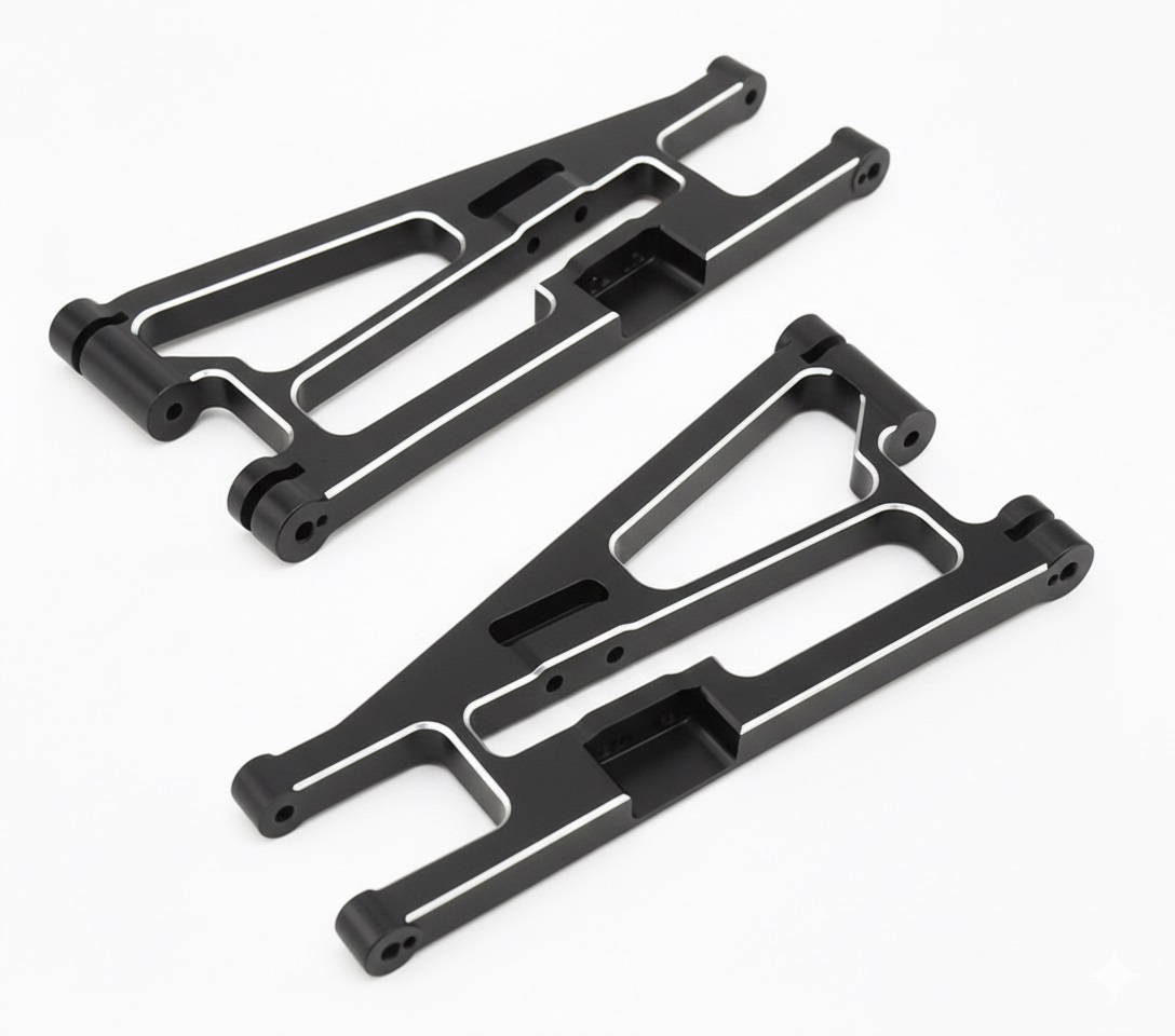 C34117BLACK 7075 Alloy Machined Front Lower Arm Set for Traxxas Pro Scale Sand Car 10931 - Image 1