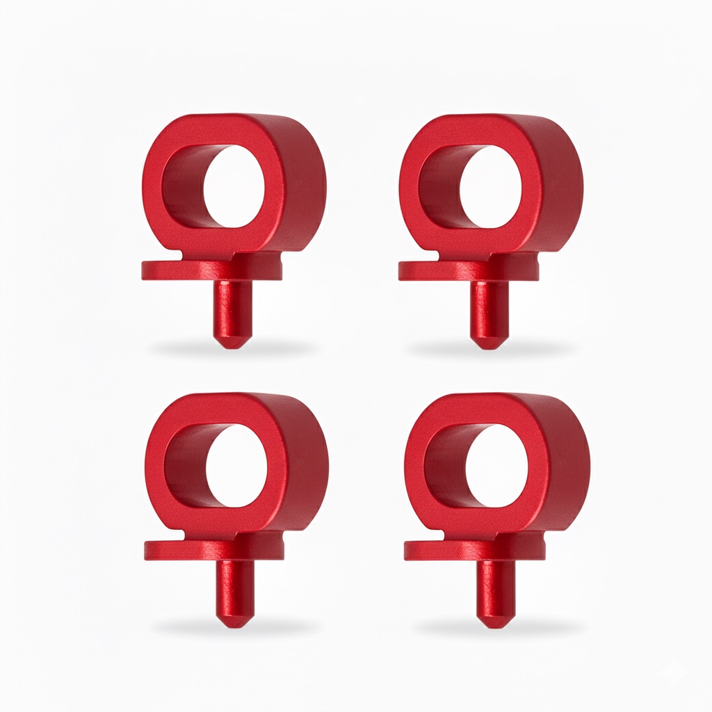 C34122RED 7075 Alloy Machined Brake Line Clamp Holder for Traxxas Pro Scale Sand Car 10929 - Image 1