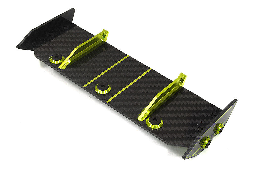 Carbon Fiber Rear Aero Wing Kit for Traxxas 1/10 Rustler 2WD 3721 - Image 2