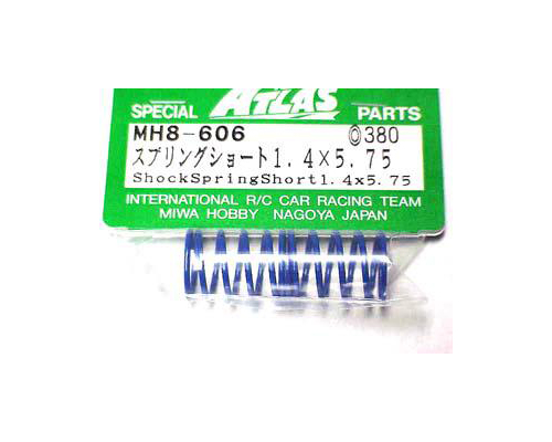 MH8-606 Shock Spring Short 1.4 x 5.75 for YM34v3, YM34T, YM34Si - Image 1