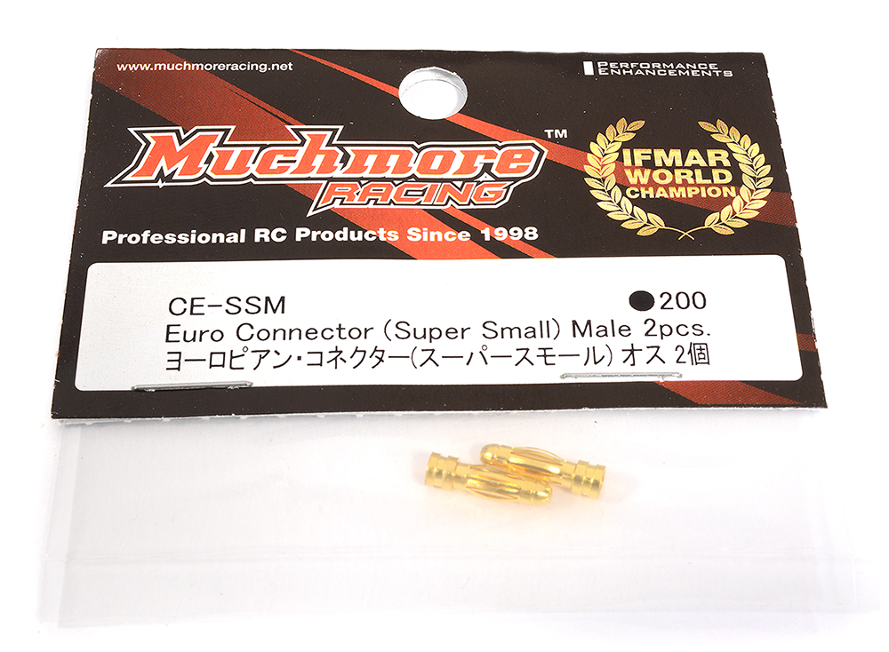 MMR-CE-SSM Muchmore Racing Euro Connector (Super Small) Male 2pcs - Image 1