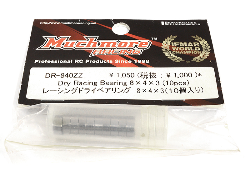 MMR-DR-840ZZ Muchmore Racing Dry Racing Bearing 8x4x3 (10pcs) - Image 1