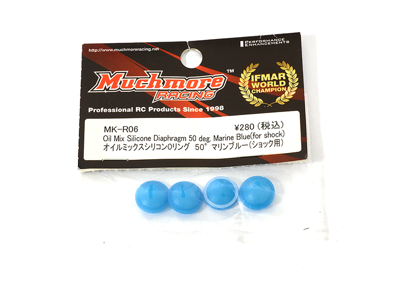 MMR-MK-R06 Muchmore Racing Oil Mix Silicone Diaphragm 50 deg. Marine Blue (for Shock) - Image 1