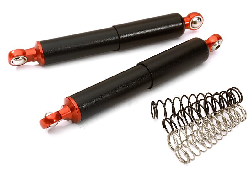 OBM004RED Realistic 94mm Alloy Off-Road Shocks w/ Internal Spring for 1/10 Scale Crawler - Image 1