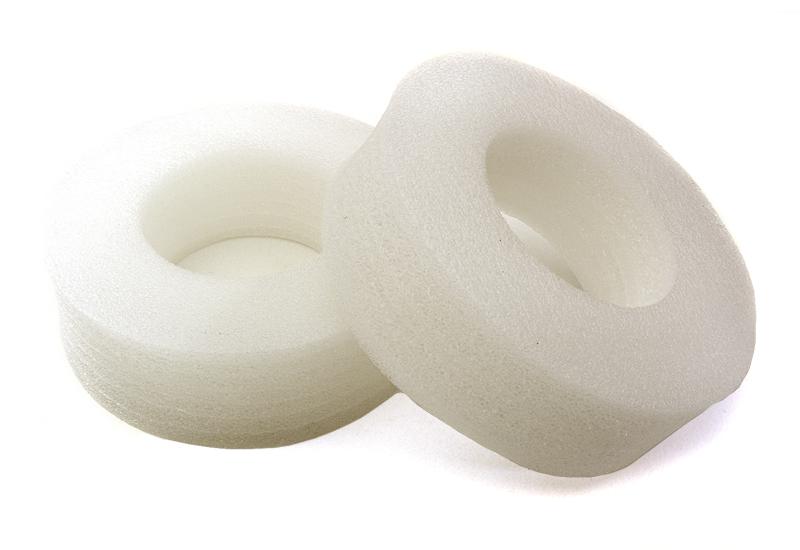 OBM009 Firm White Foam 105x33mm Tire Insert (2) for 1.9 Size 1/10 Scale Crawler - Image 1