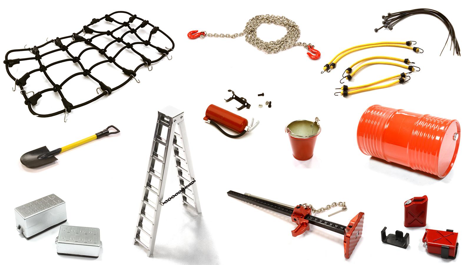 OBM017 Scale Tools & Accessory 18pcs Assortment for Traxxas TRX-4 Scale & Trail Crawler - Image 1