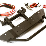 Realistic Front Metal Bumper w/ 40mm Mount for Axial SCX10 II & Traxxas TRX-4