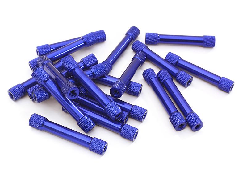 OBM023BLUE 20pcs Alloy M3x35mm Standoff Column Spacer Pillar for RC Multirotors FPV Quad - Image 1