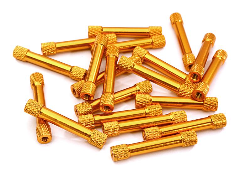 OBM023ORANGE 20pcs Alloy M3x35mm Standoff Column Spacer Pillar for RC Multirotors FPV Quad - Image 1