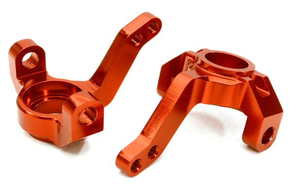 OBM1206RED CNC Machined Alloy Steering Blocks for Axial 1/10 SCX-10 Honcho & Dingo - Image 1