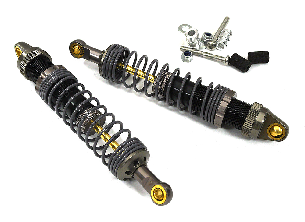 OBM1218GUN Billet Machined Off-Road Shocks for SCX-10, Dingo, Honcho & Jeep (L=105mm) - Image 1