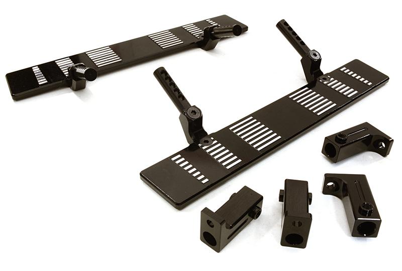 OBM1222BLACK Billet Machined Realistic Side Step for SCX-10, Dingo, Honcho & Jeep - Image 1