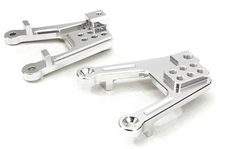 OBM1307SILVER CNC Machined Alloy Rear Shock Tower for Axial 1/10 SCX10 II - Image 1