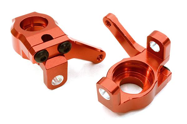 OBM1331RED CNC Machined Alloy Steering Blocks for Axial 1/10 SCX10 II - Image 1