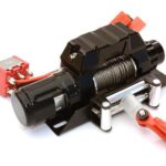 CNC Machined Realistic Power Winch for Scale Rock Crawler 1/10 Size