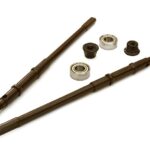 Rear Steel Drive Shafts Set w/ Outer Bearings for Axial 1/10 SCX10 II