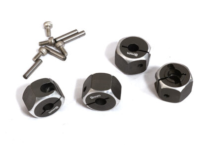 12mm Hex Wheel (4) Hub 9mm Thick for 1/10 Axial, Tamiya, Drift & TC