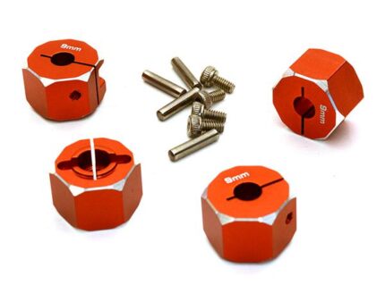 12mm Hex Wheel (4) Hub 9mm Thick for 1/10 Axial, Tamiya, Drift & TC
