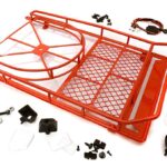 Realistic 1/10 Scale Alloy Luggage Tray 250x150x45mm with 4 LED Spot Light Set