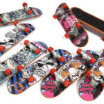 8pcs Mini Fingerboards, Finger Skateboard w/ Matte Surface (Random Pattern)
