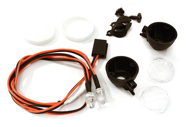 OBM1694 Realistic Spot Light (2) w/ LED, Plastic Housing for 1/10 & 1/8 Scale - Image 1