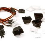 Realistic Spot Light (4) w/ LED, Plastic Housing for 1/10 & 1/8 Scale