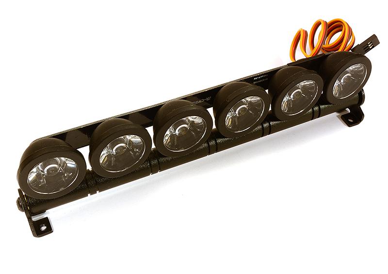 OBM1701 Realistic Roof Top Spot LED (6) Light Set 155mm Wide for 1/10 Scale Off-Road - Image 1