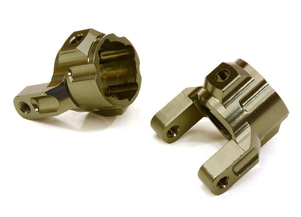 OBM22100GUN CNC Machined Alloy Caster Blocks for Axial 1/10 SCX-10 Honcho & Dingo - Image 1