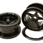 CNC Machined 5 Spoke Beadlock 2.2 Wheels (2) for Axial Ridgecrest & Wraith 2.2