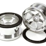 CNC Machined 5 Spoke Beadlock 2.2 Wheels (2) for Axial Ridgecrest & Wraith 2.2