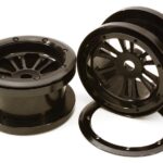 CNC Machined D6 Spoke Beadlock 2.2 Wheels(2) for Axial Ridgecrest & Wraith 2.2