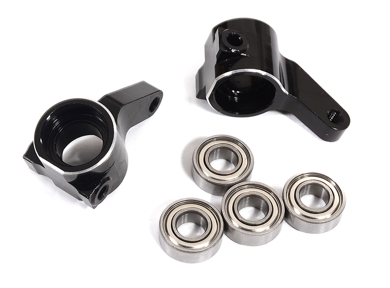 OBM3636BLACK Machined Front Knuckles for Traxxas Bandit, Rustler2WD, Stampede2WD, Slash 3736 - Image 1